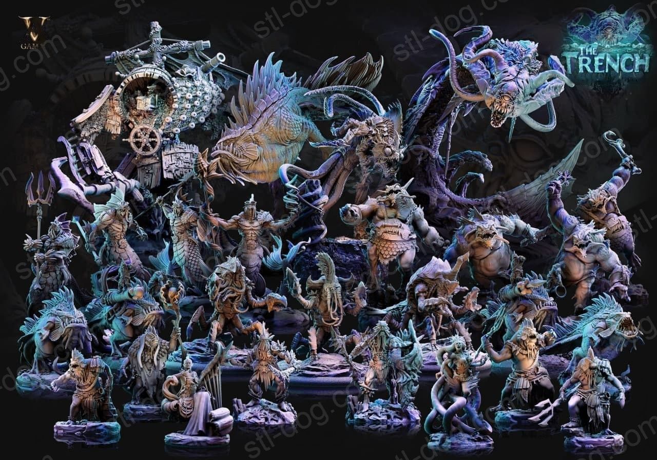 深渊-深渊深处 The Trench – Abyssal Depth 3D打印图纸